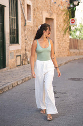 Linen Pants | White